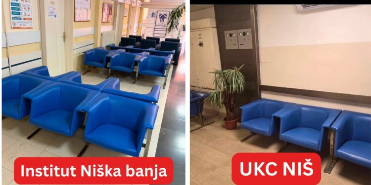 Optužbe na račun direktora UKC Niš za manipulaciju: „Stare stolice iz Niške Banje predstavljene kao nove“
