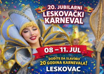 Počeo jubilarni 20. Leskovački karneval : Kiša odložila deo programa