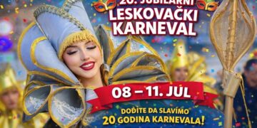 Počeo jubilarni 20. Leskovački karneval : Kiša odložila deo programa