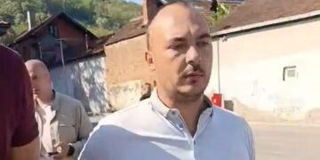 Boban iz Vlasotinca hteo da razgovara sa Vučićem, lokalni funkcioneri SNS-a ga grubo udaljili sa skupa – VIDEO