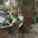Taksi sleteo u dvorište u Leskovcu, automobil potpuno uništen