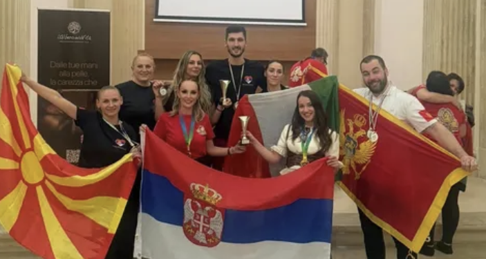 Milica iz Lebana i Dejan iz Medveđe osvojili medalje na svetskom takmičenju u masaži u Italiji